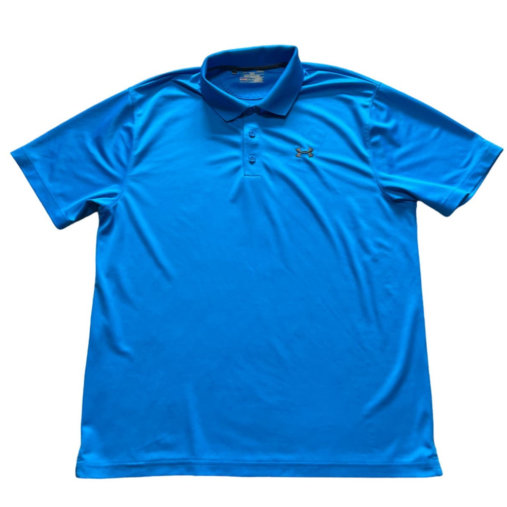 Under Armour Light Blue Performance Wear Polo, Size L